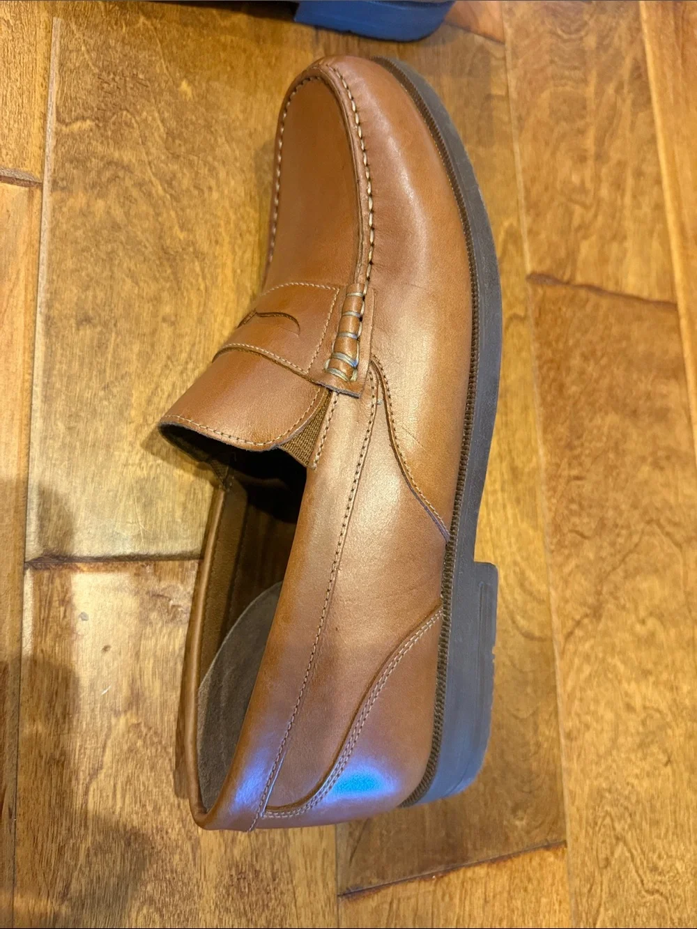 Rockport Men's Tan Leather Penny Loafers